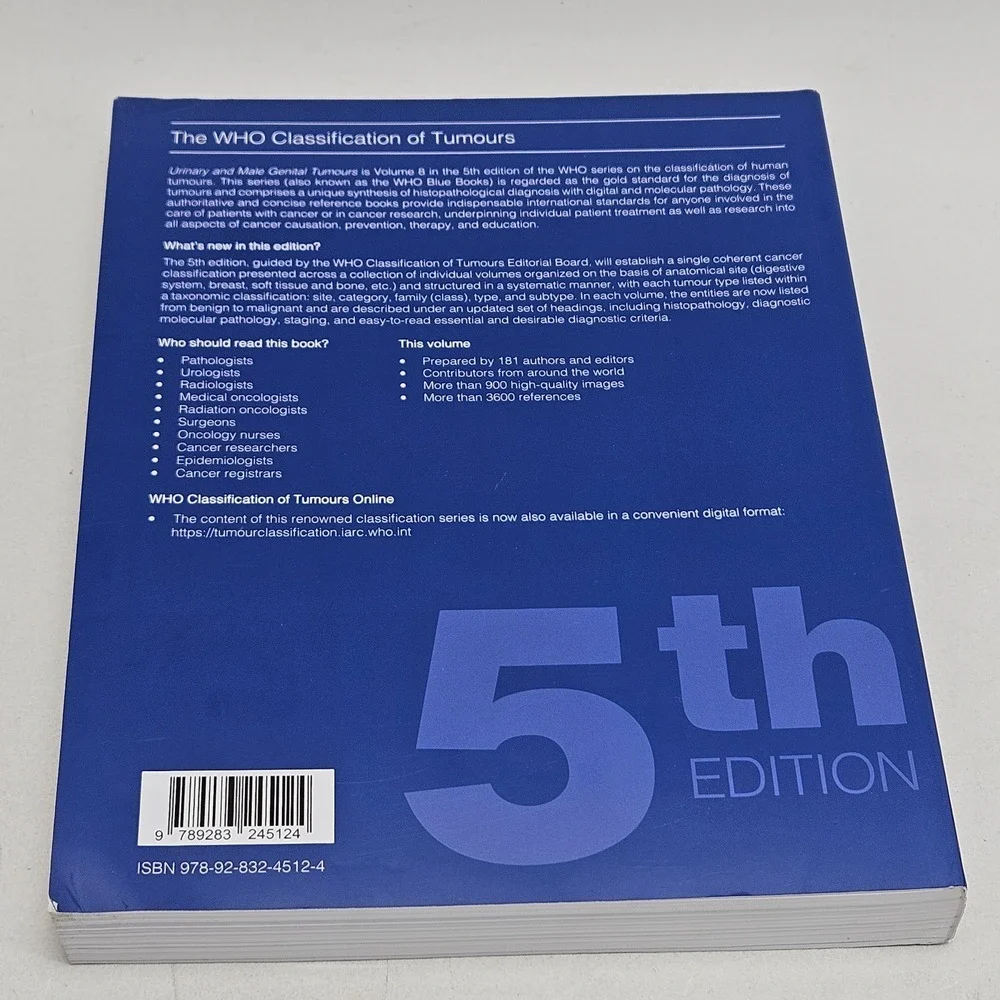 WHO Classification of Tumours 5th Ed. Urinary and Male Genital Tumours Paperback